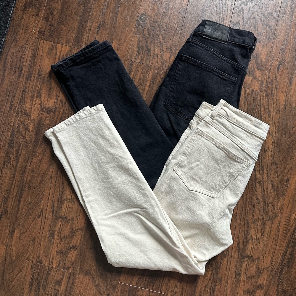 Everlane and Mango jeans size 28 like new